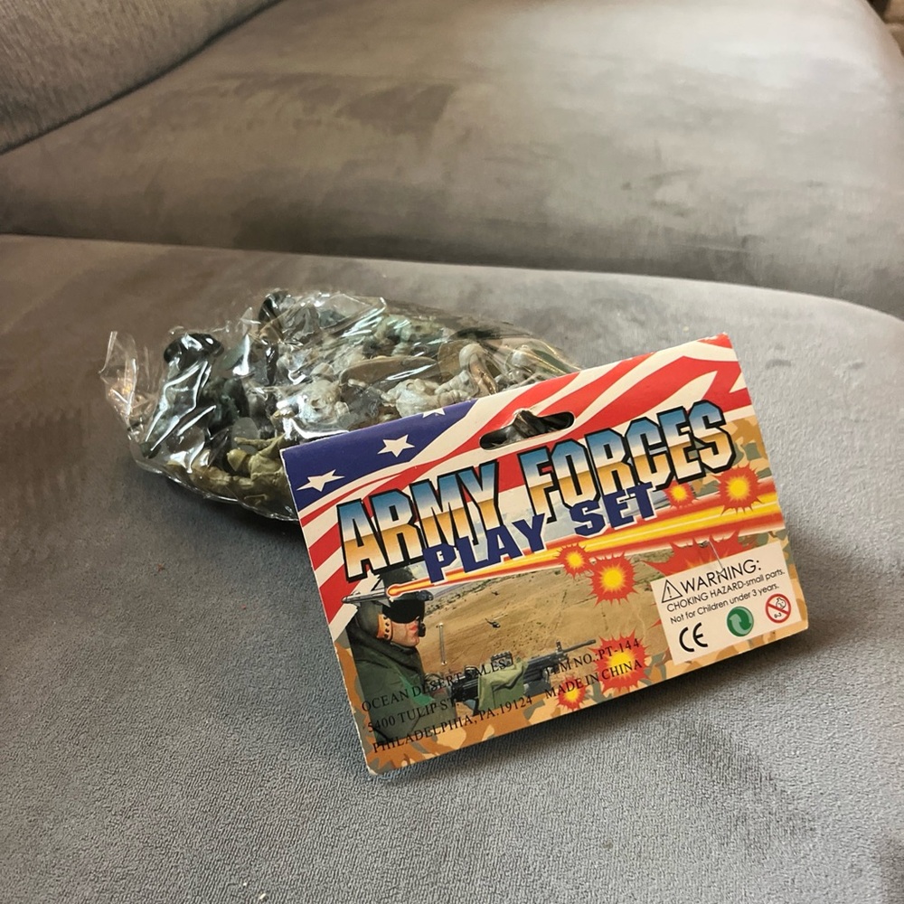 army forces toy set vintage